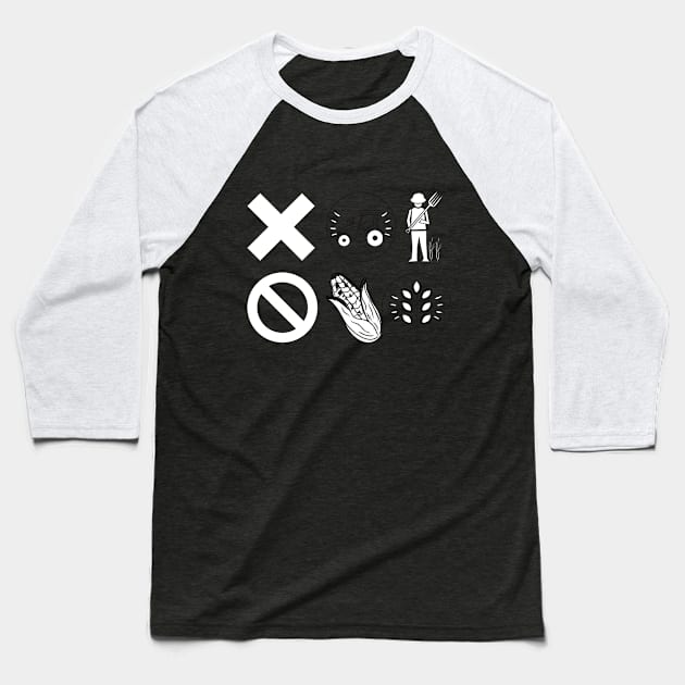 No Farmers, No Food Baseball T-Shirt by Merch4Days